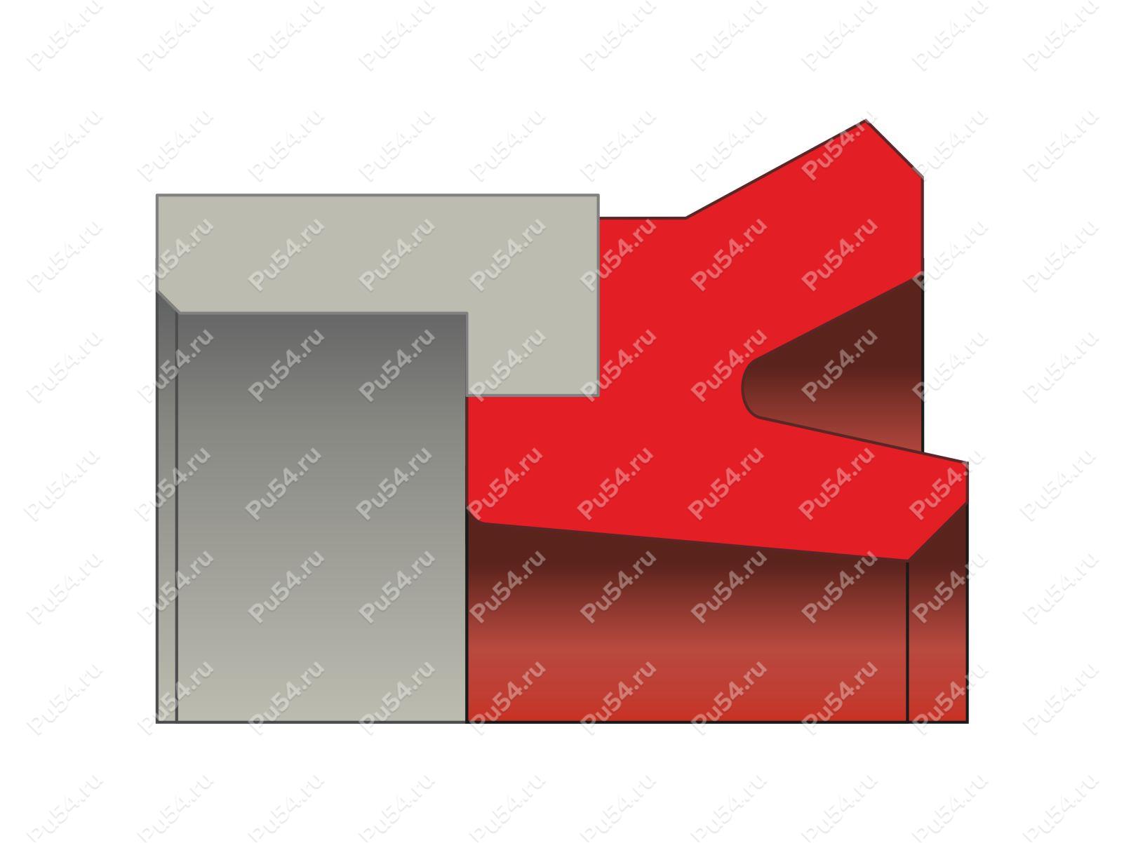 Уплотнение поршня 50x40x11/6.35(H=10/) аналог KDF 50 40 10 ASTON SEALS, Código de product 70-08-974001, Poliuretano, POM+PU92M, Imagen №1
